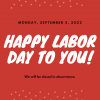 Photo for Labor Day
